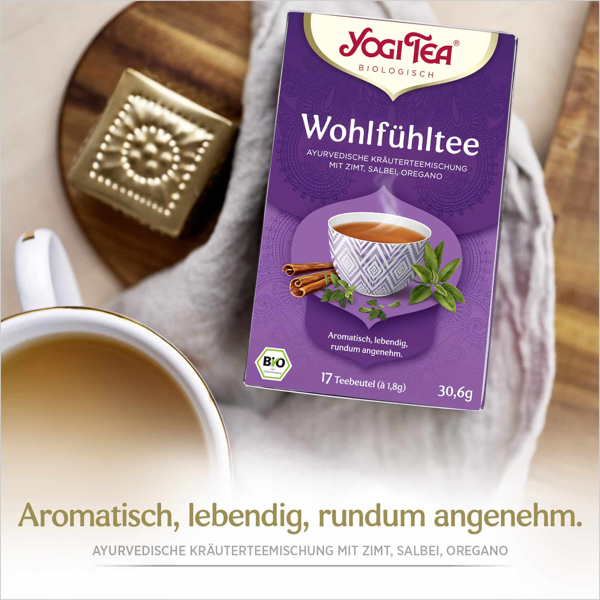 BIO YOGI TEA Wohlfühltee | 17 x 1,8g