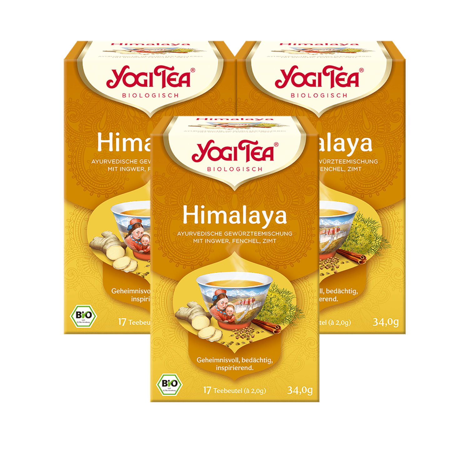 3 x BIO YOGI TEA Himalaya | 3 x 34g 