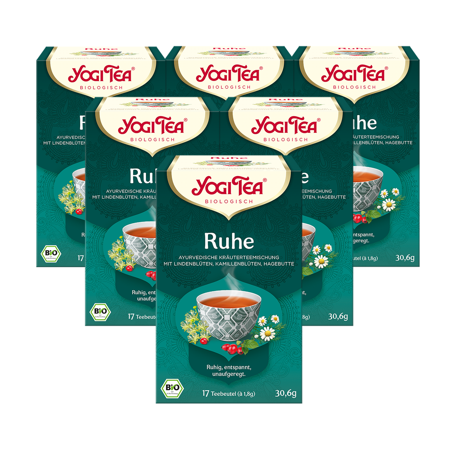 6 x BIO YOGI Relax (Ruhe) | 6 x 30,6g