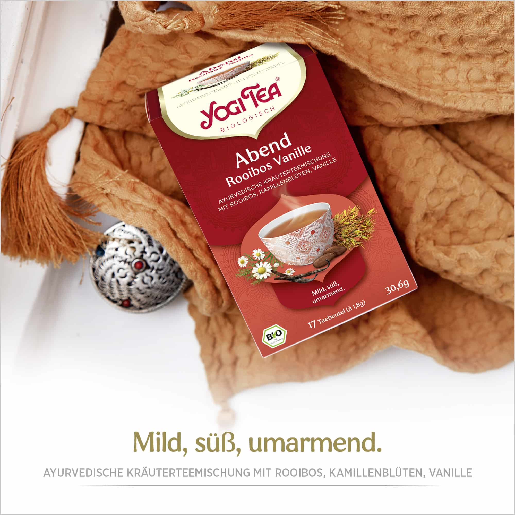 3 x BIO YOGI TEA Abend Rooibos Vanille | 3 x 30,6g 