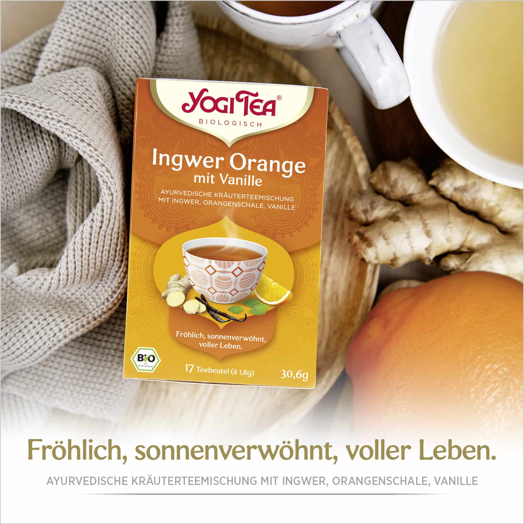 3 x BIO YOGI TEA Ingwer Orange | 3 x 30,6g 