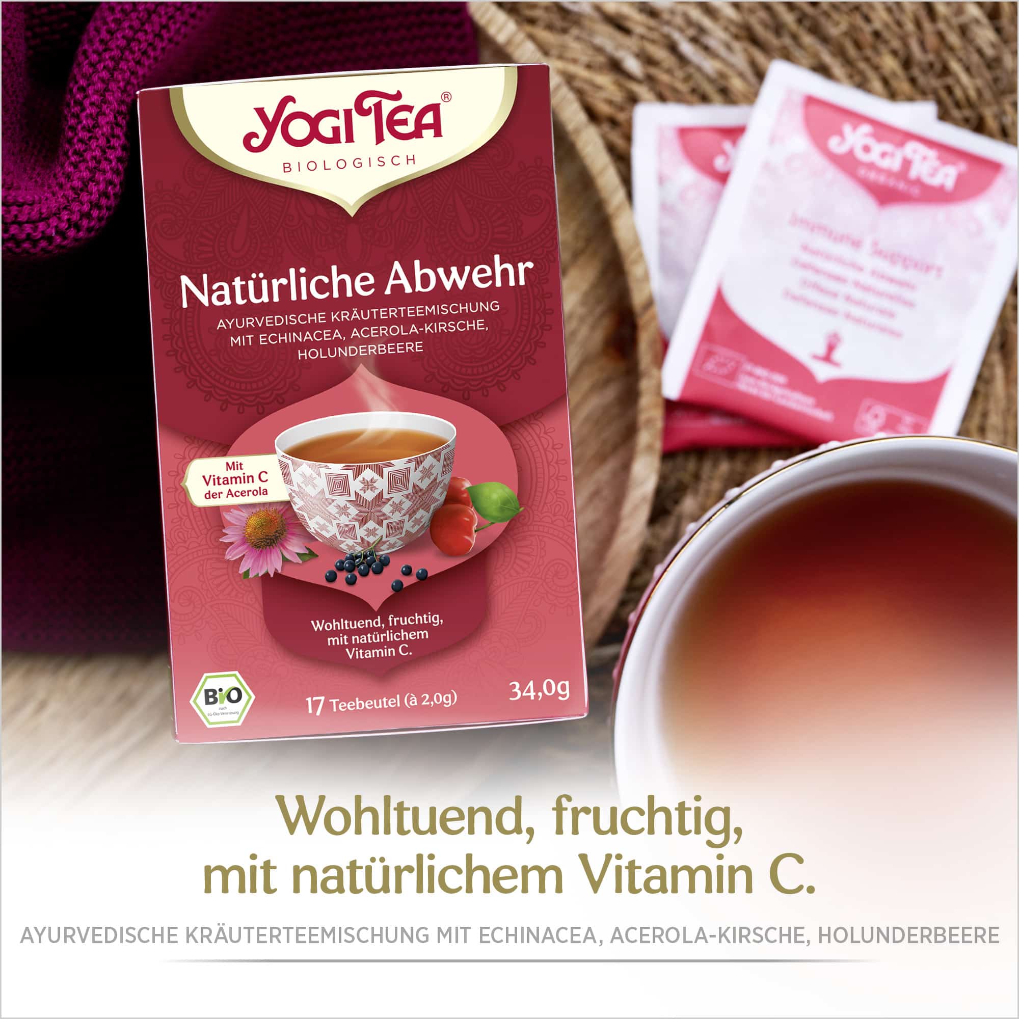 10 x BIO YOGI TEA Natürliche Abwehr | 10 x 34g