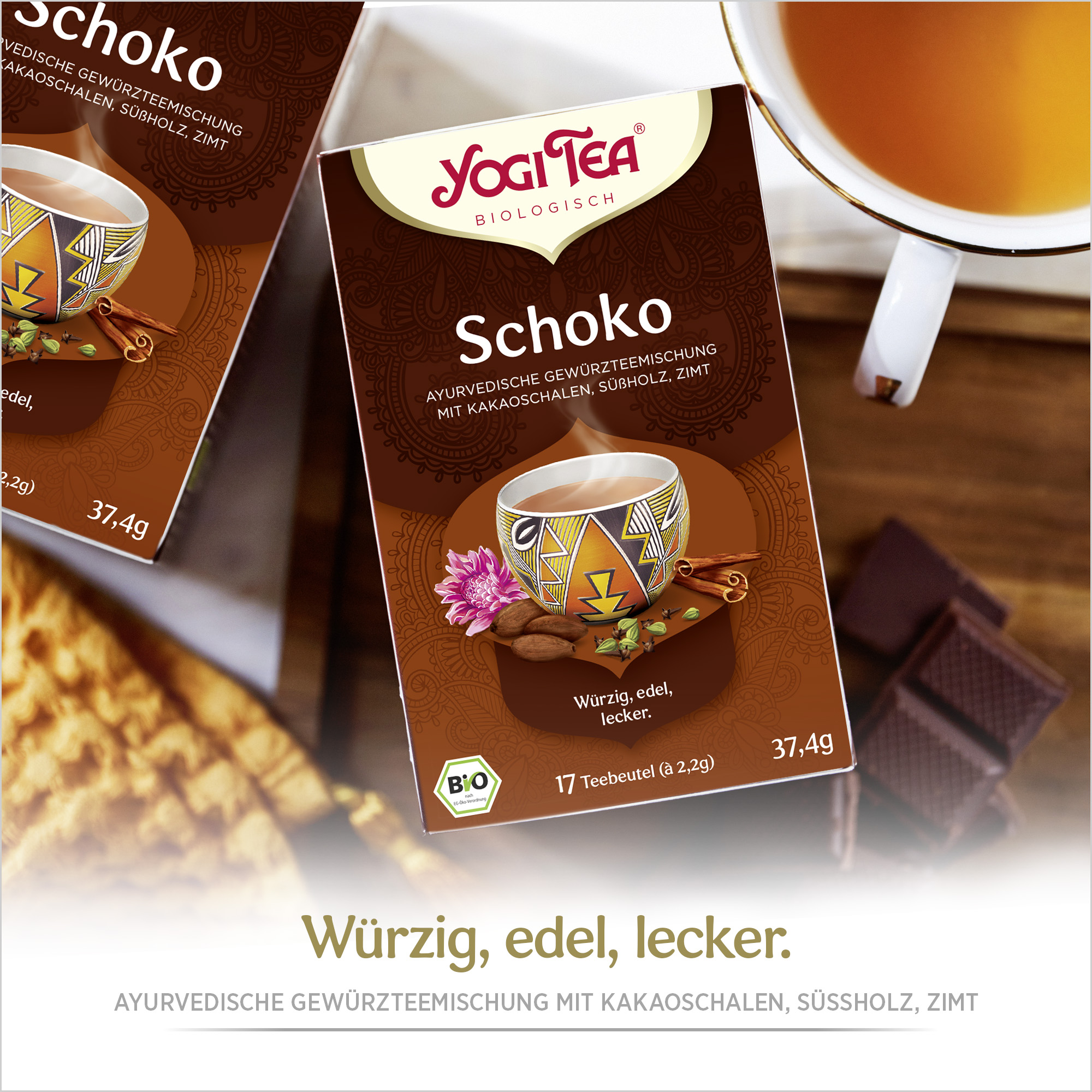 6 x BIO YOGI TEA Schoko | 6 x 37,4g 