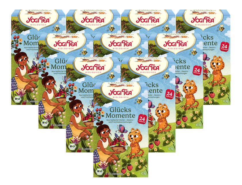 10x YOGI TEA Glücks Momente BIO | 10 x 47,4g