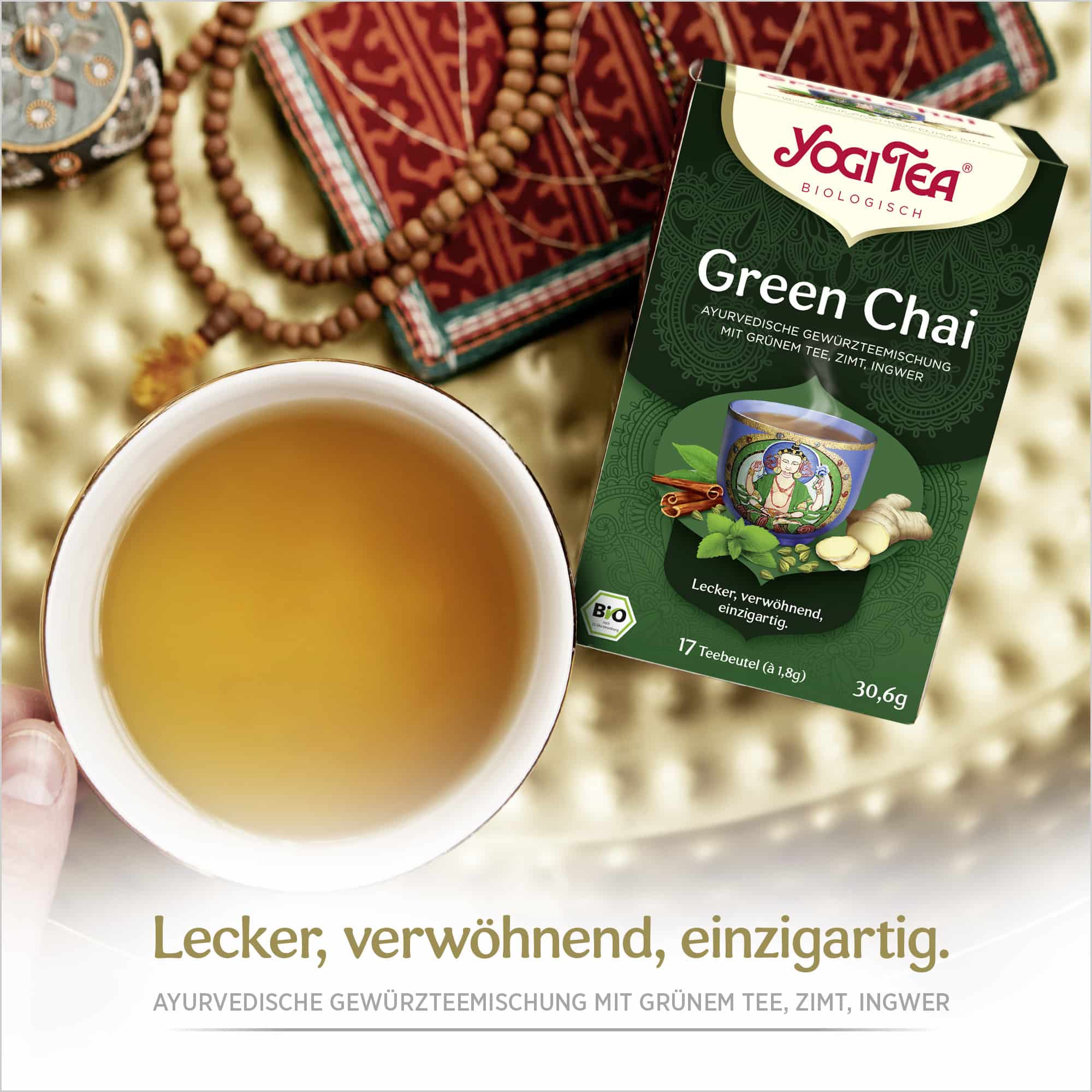 3 x BIO YOGI TEA Green Chai | 3 x 30,6g 