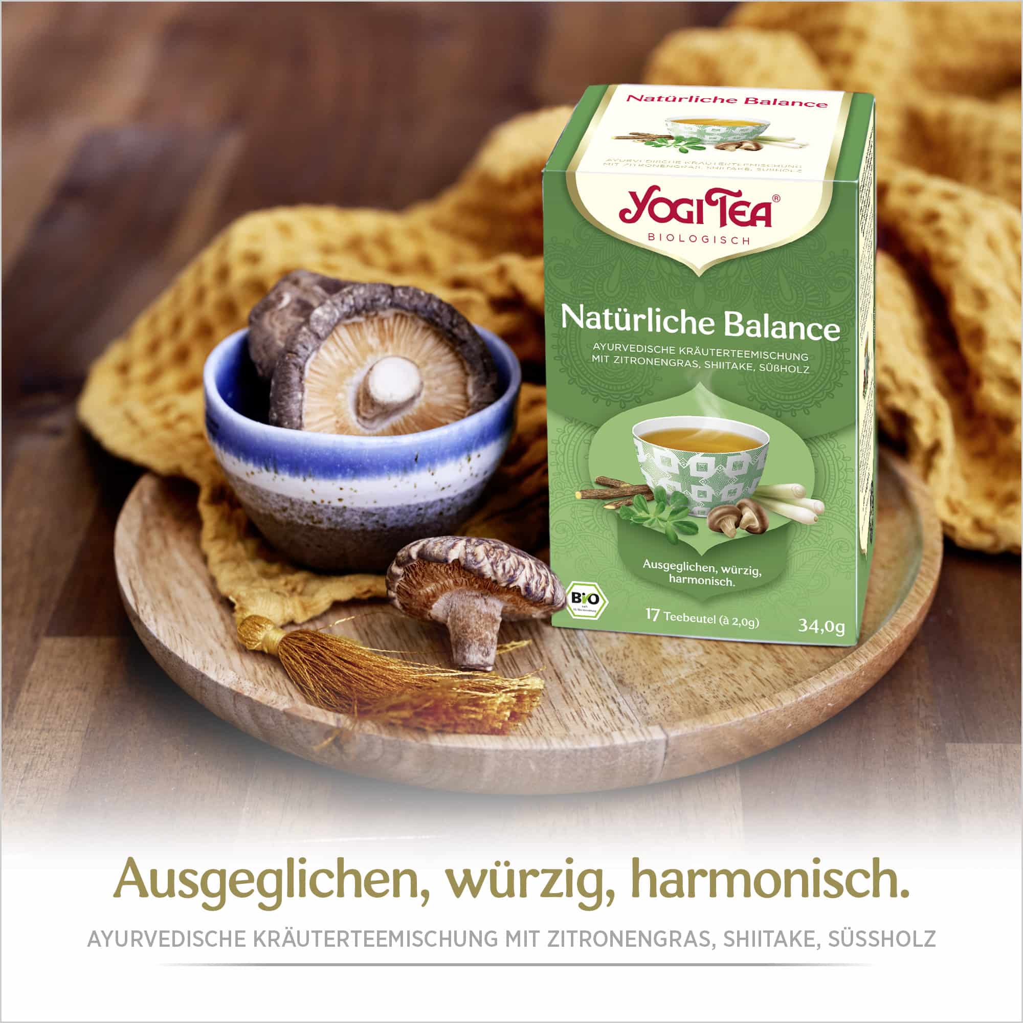 6 x BIO YOGI TEA Natürliche Balance | 6 x 34g 