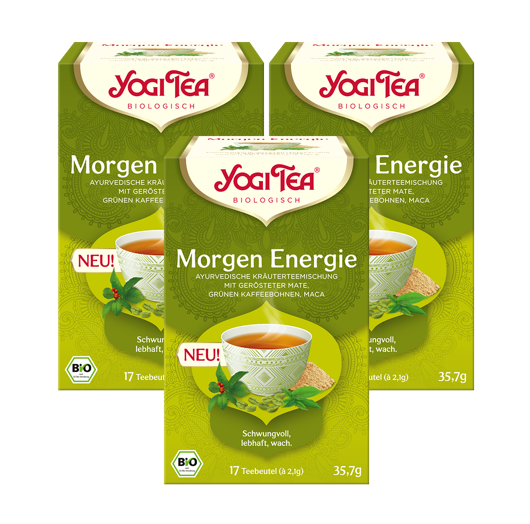 3 x YOGI TEA Morgen Energie BIO | 3 x 35,7g