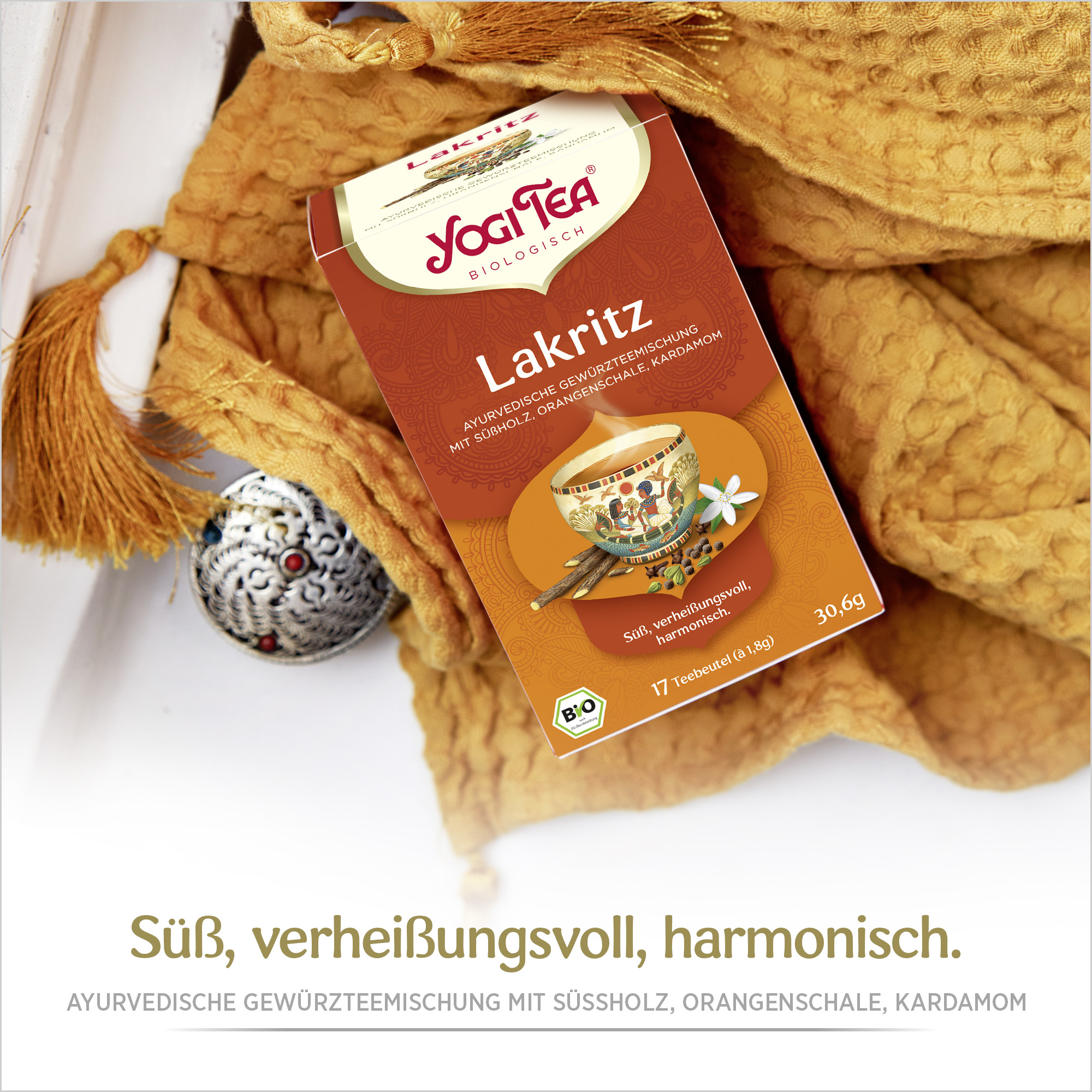 6 x BIO YOGI Süßes Wohlgefühl (Lakritz) | 6 x 30,6g