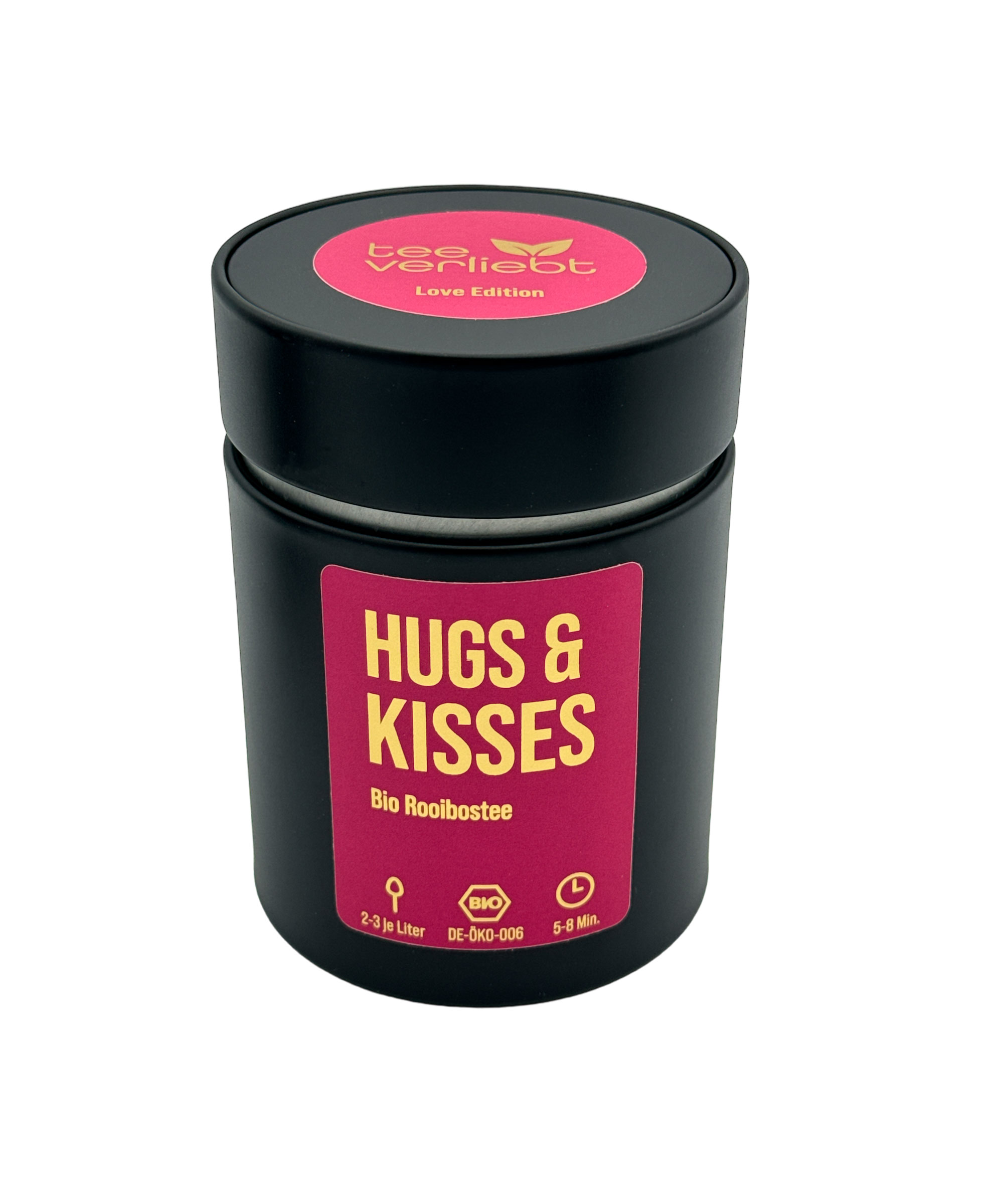 Hugs & Kisses Geschenkdose | 80g Bio Rooibostee - Love Edition