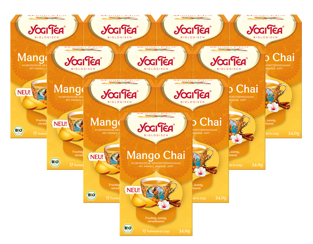10 x YOGI TEA Mango Chai BIO 34 g