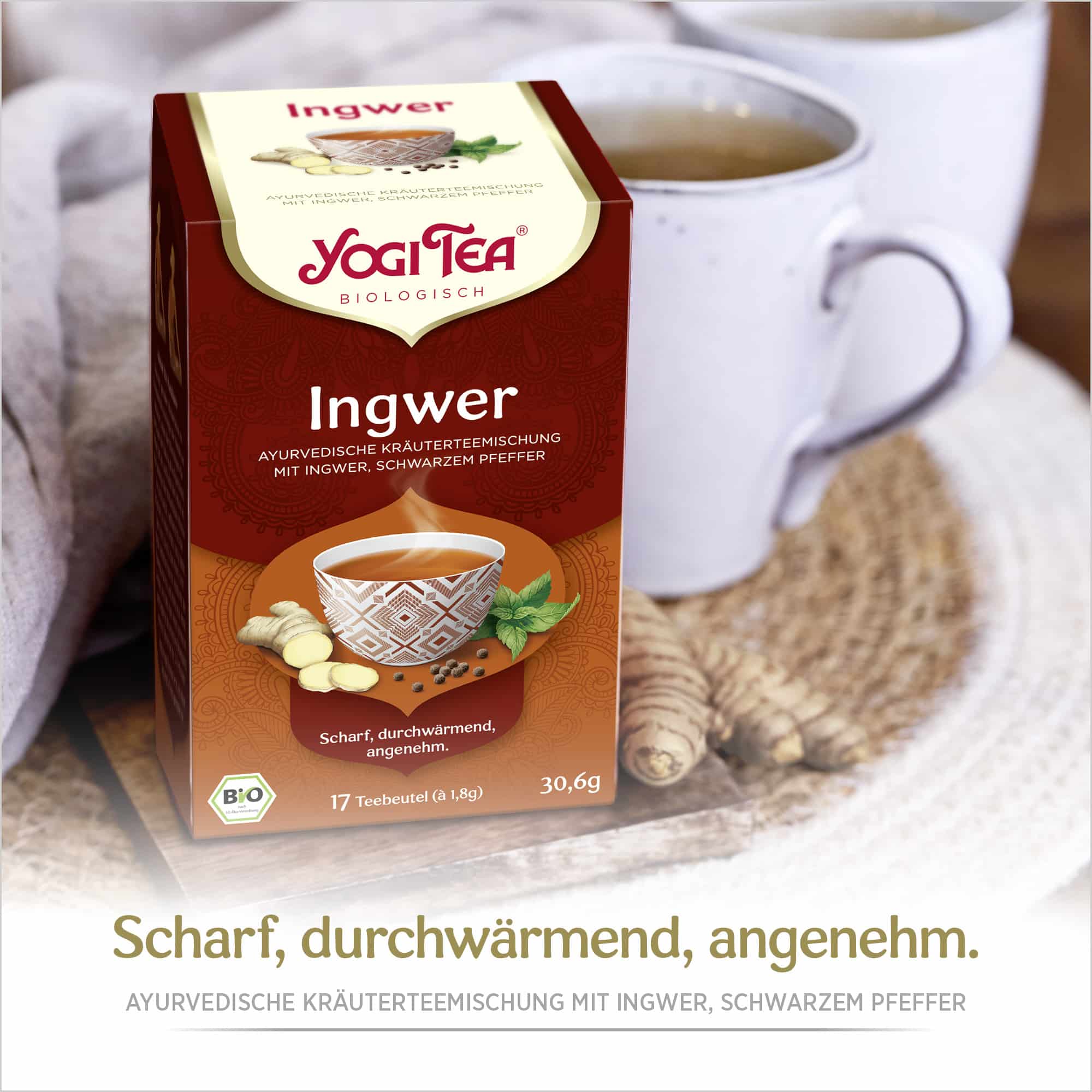 6 x BIO YOGI TEA Ingwer | 6 x 30,6g