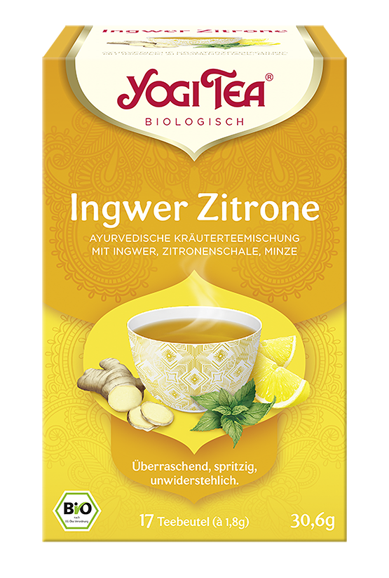 BIO YOGI TEA Ingwer Zitrone | 17 x 1,8g