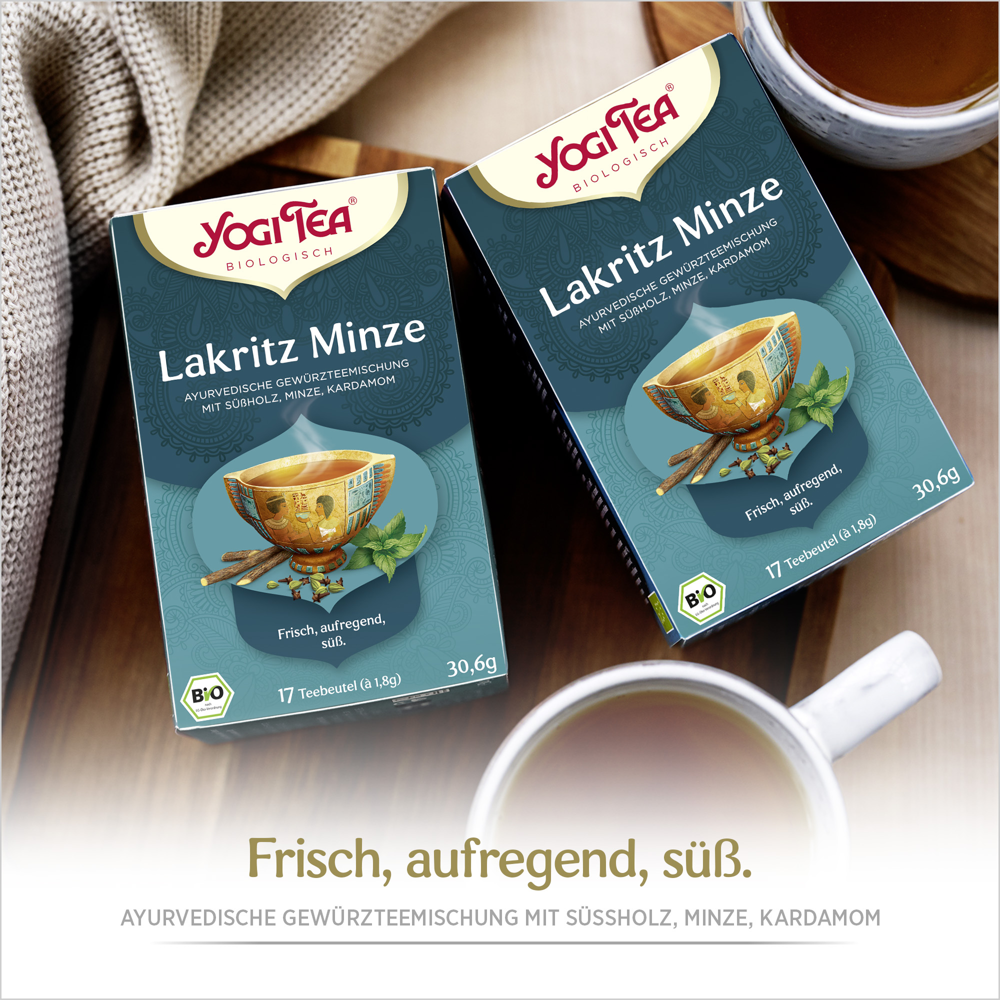 3 x BIO YOGI TEA Lakritz Minze | 3 x 30,6g 