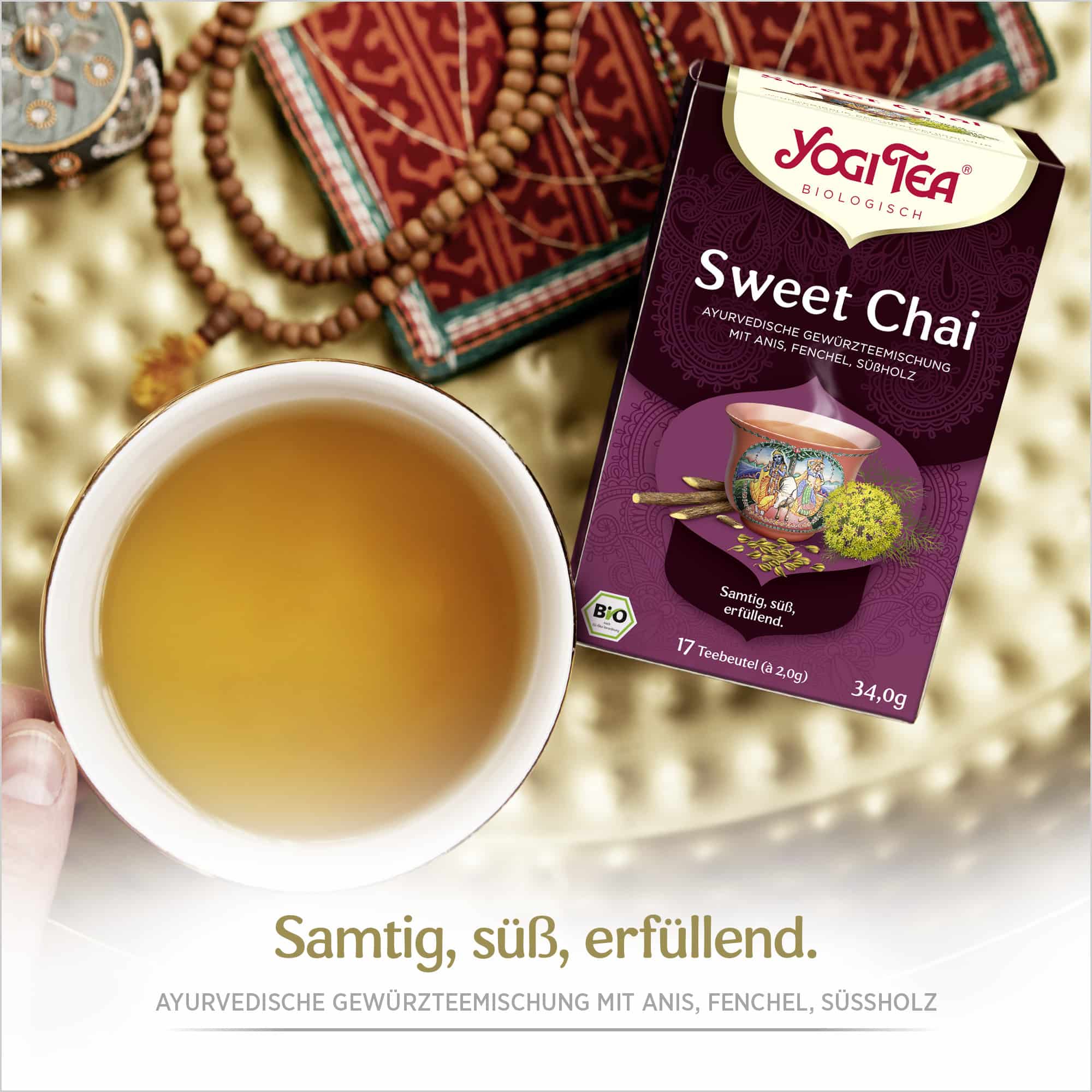 6 x BIO YOGI TEA Sweet Chai | 6 x 34g 