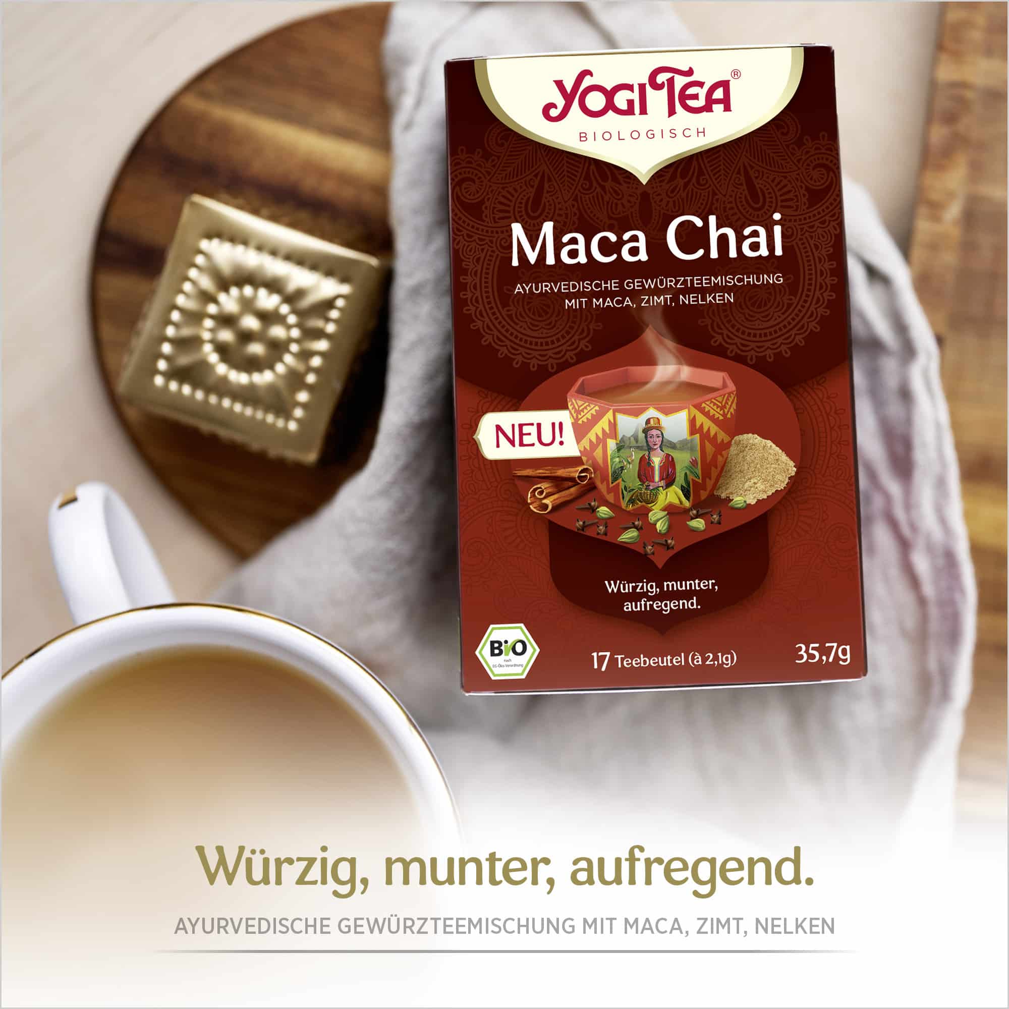 10 x BIO YOGI TEA Maca Chai | 10 x 35,7g 