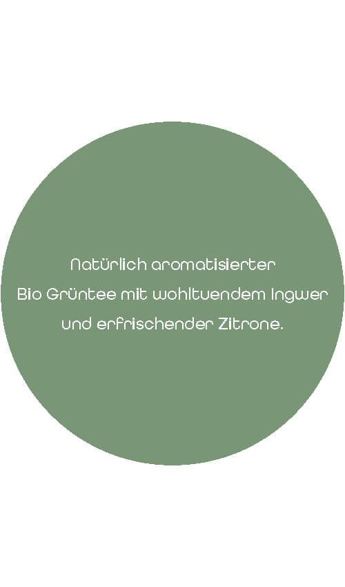 Bio Grüntee Ingwer & Zitrone | 90 g 